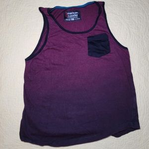 Maroon Ombre Pocket Tank Top